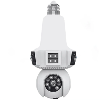 SicherGeeks SocketVision™ – Triple-Lens 360° WiFi Security Camera
