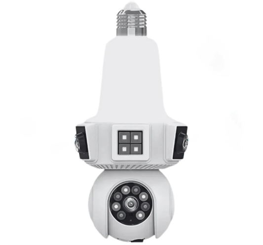 SicherGeeks SocketVision™ – Triple-Lens 360° WiFi Security Camera