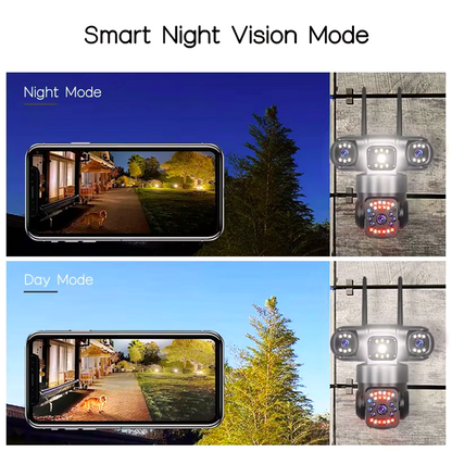 SicherGeeks Sentinel 4™ – 4 Lens 360° Outdoor WiFi Security Camera