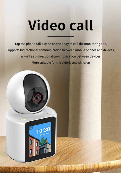 SicherGeeks Baby Monitor Pro™ 360° HD WiFi Camera with Night Vision & Two-Way Audio