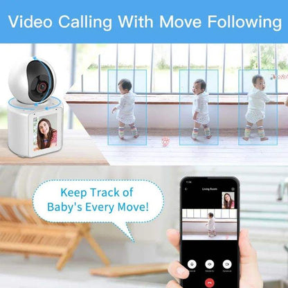 SicherGeeks Baby Monitor Pro™ 360° HD WiFi Camera with Night Vision & Two-Way Audio