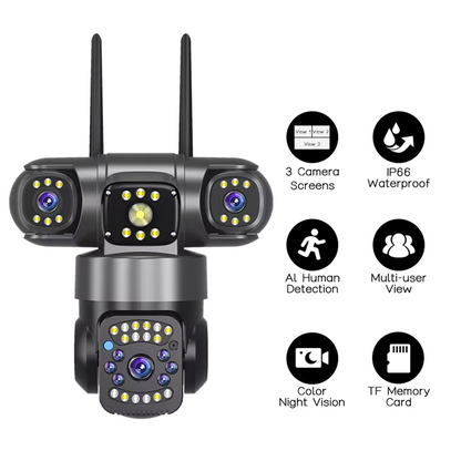 SicherGeeks Sentinel 4™ – 4 Lens 360° Outdoor WiFi Security Camera