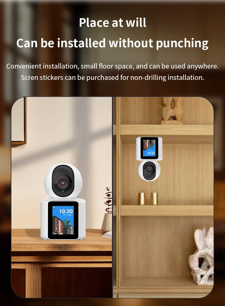 SicherGeeks Baby Monitor Pro™ 360° HD WiFi Camera with Night Vision & Two-Way Audio
