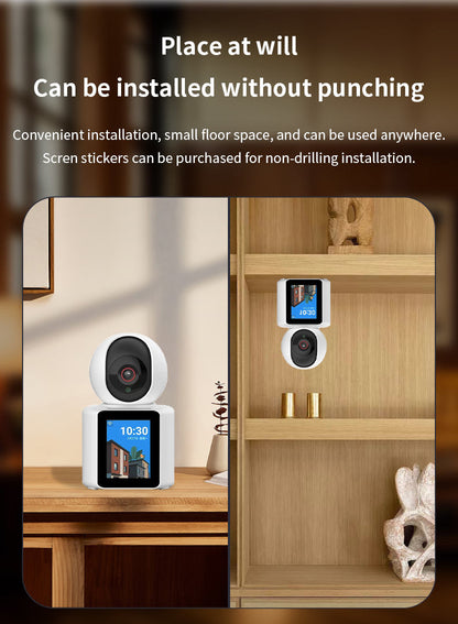 SicherGeeks Baby Monitor Pro™ 360° HD WiFi Camera with Night Vision & Two-Way Audio