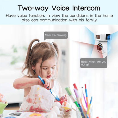 SicherGeeks SocketVision™ – Triple-Lens 360° WiFi Security Camera