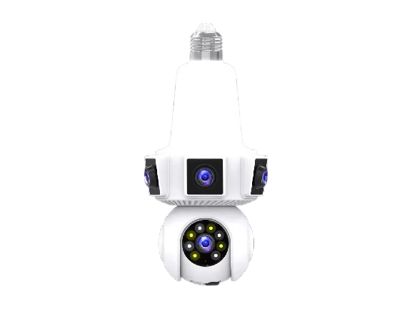 SicherGeeks SocketVision™ – Triple-Lens 360° WiFi Security Camera