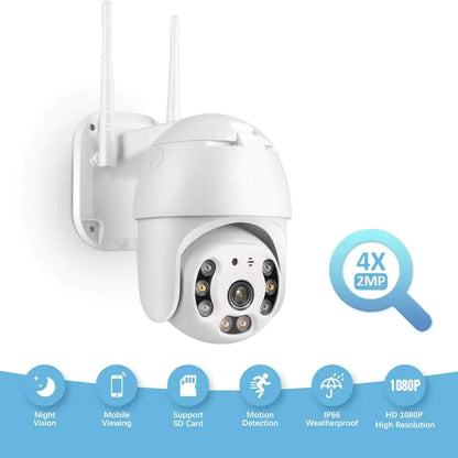SicherGeeks Prime™ – 360° Full HD Outdoor WiFi Security Camera