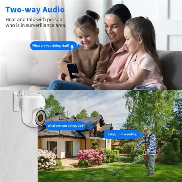 SicherGeeks Plus™ – 360° Full HD Outdoor WiFi Security Camera