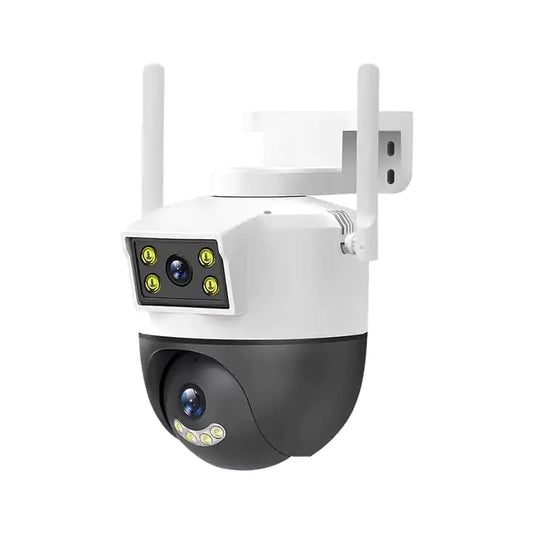 كاميرا مراقبة خارجية مزدوجة العدسة PTZ 360° 4G / Wifi